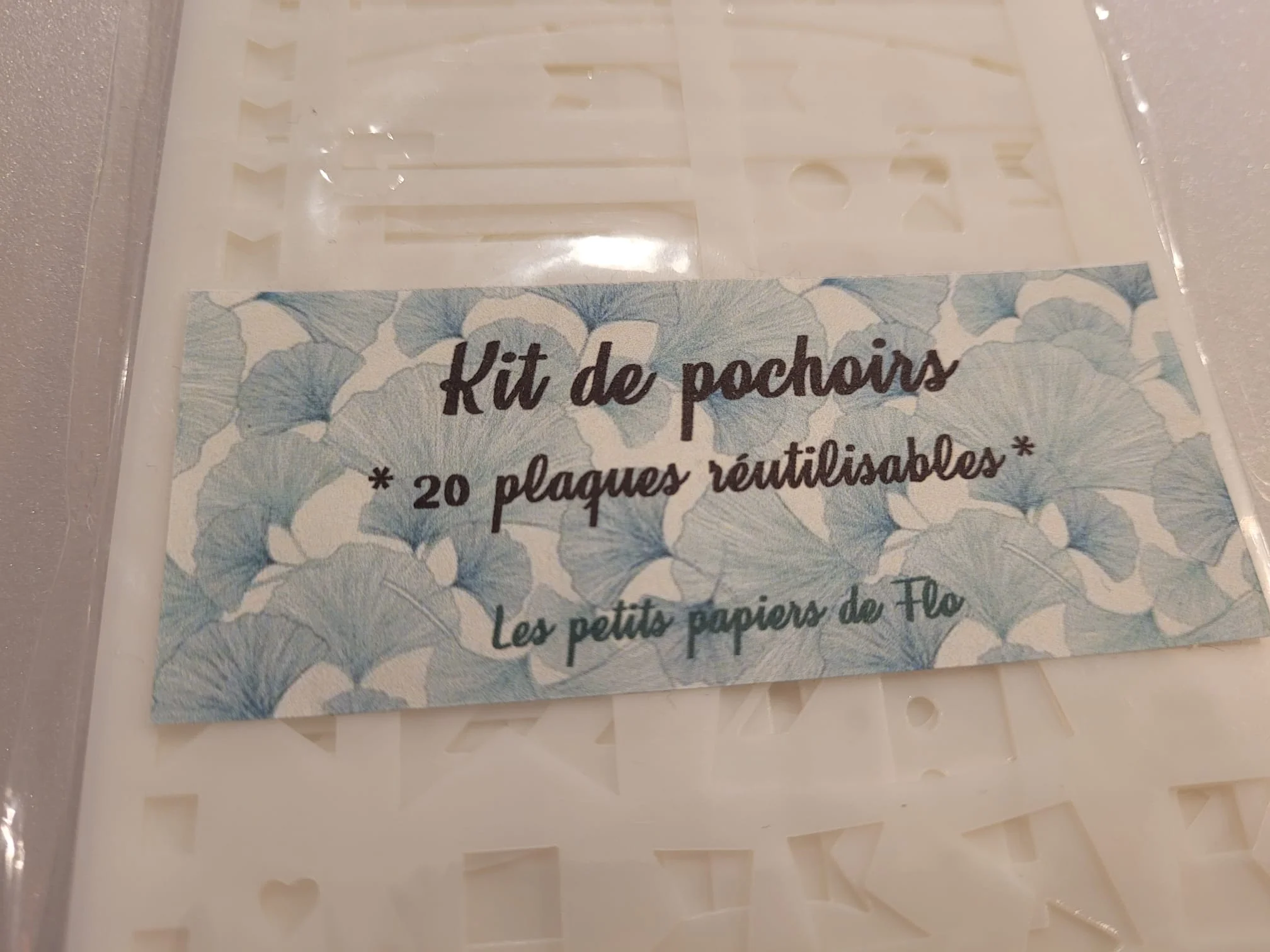 Pack de 20 planches de pochoirs 1 Pack de 20 planches de pochoirs