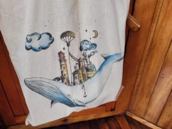 Tote bag Baleine