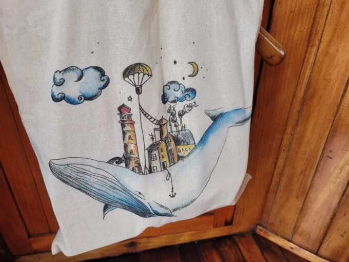 Tote bag Baleine