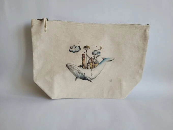 Grande trousse en tissu Baleine – Image 2