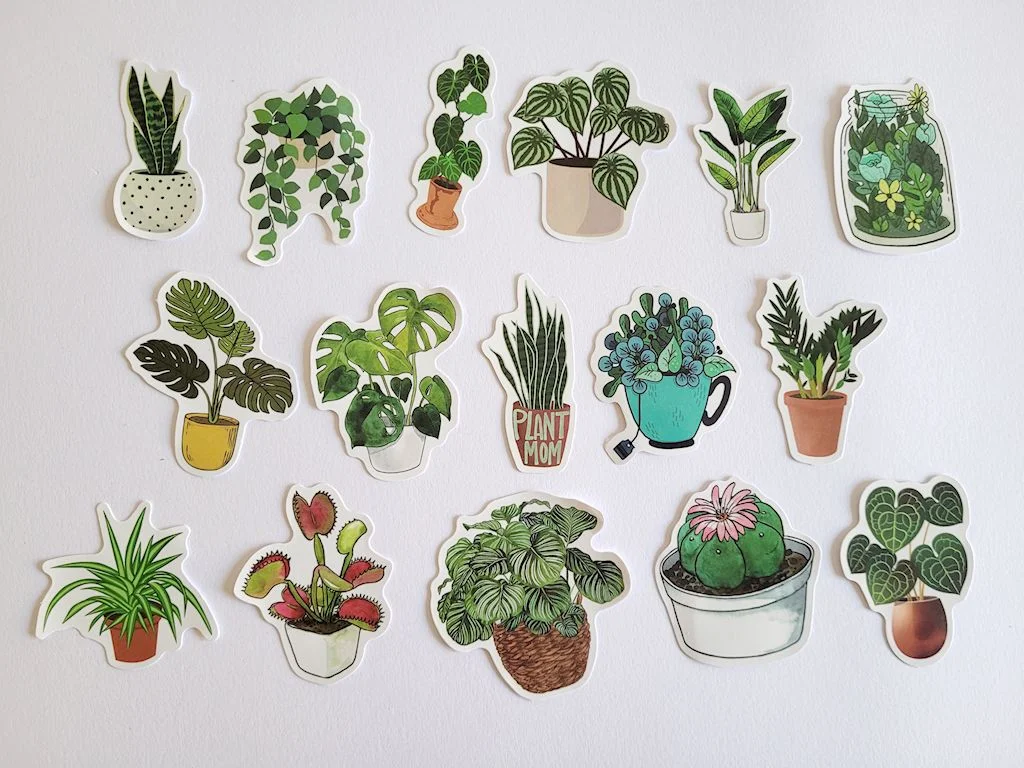 Autocollants végétaux