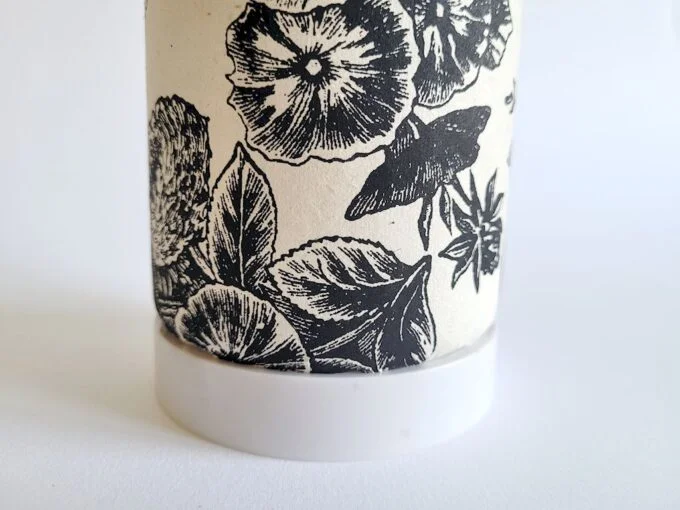 Lampe pivoines noire – Image 3