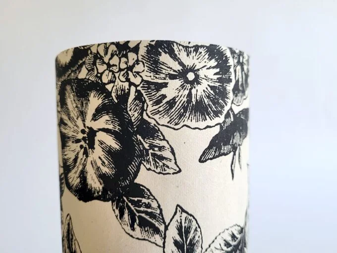 Lampe pivoines noire – Image 7