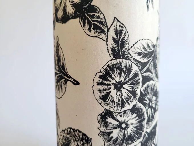 Lampe pivoines noire – Image 6