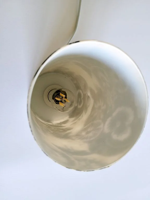 Lampe pivoines noire – Image 9